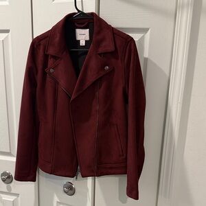 Old Navy Women's Burgundy (suede) Jacket